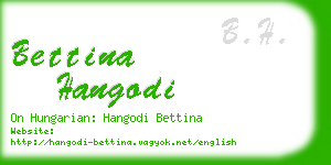 bettina hangodi business card